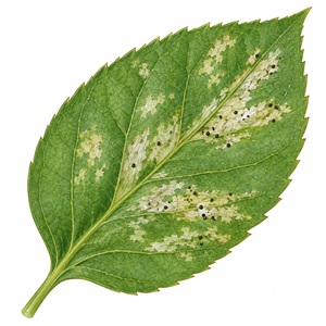 Dégâts provoqués par une attaque de thrips californien